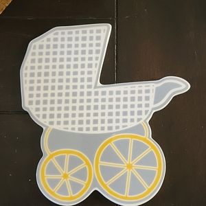 Coton Colors Happy Everything BIG Baby Carriage Attachment Excellent condition